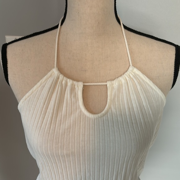 White Halter Top - Picture 2 of 4
